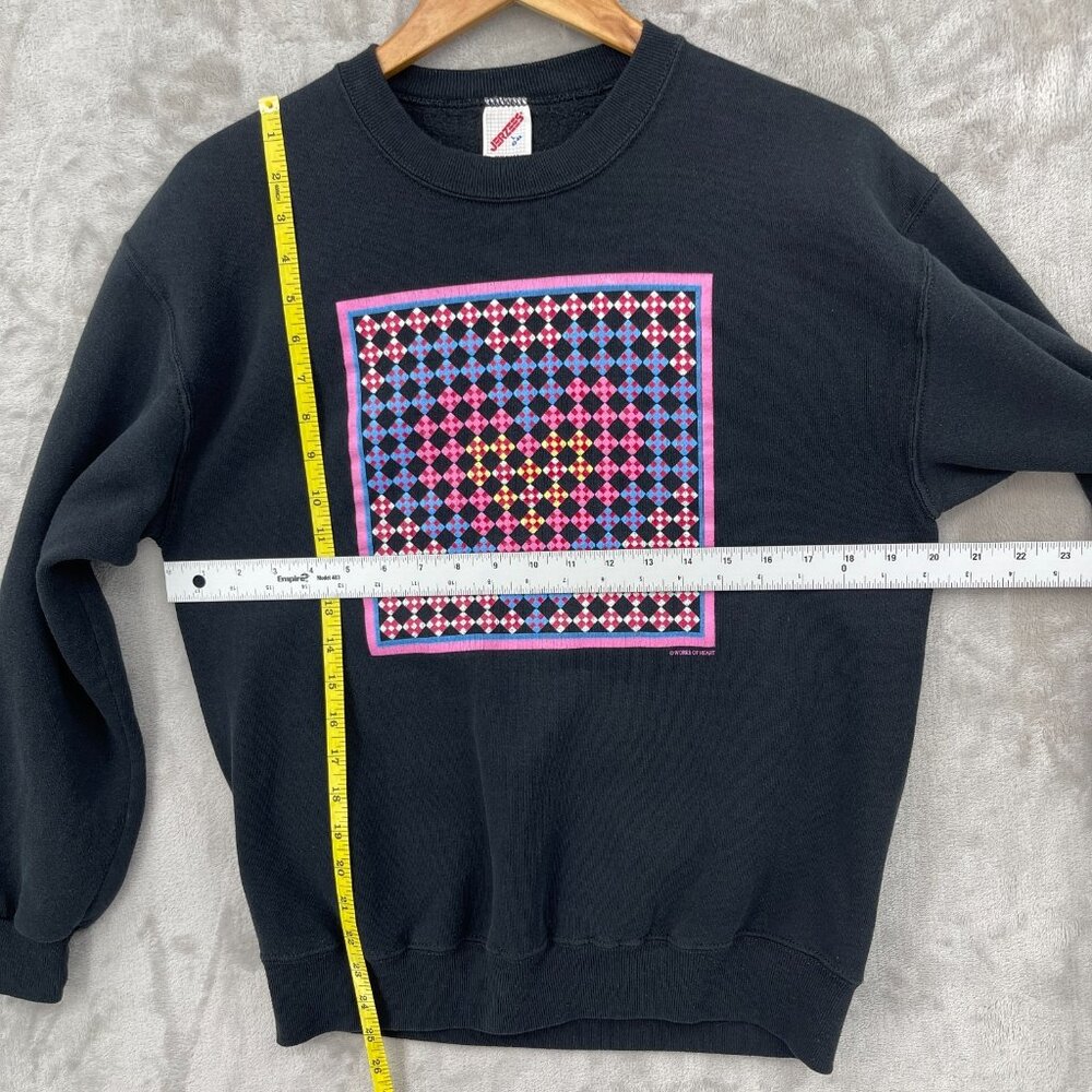 Vintage Works of Heart Graphic Crewneck Pullover Sweatshirt USA Made - Picture 10 of 11